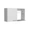 Tuhome Napoles 2 Wall Cabinet, Open Storage Shelves, Single Door, White MLB8982 - alternate 1